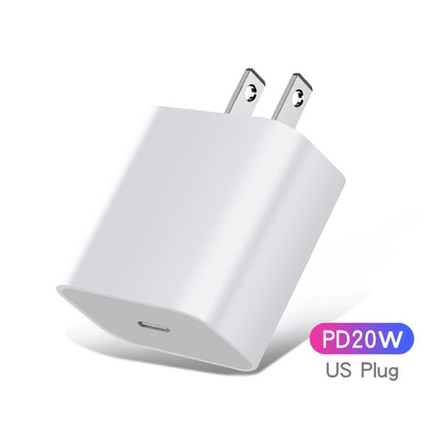 Image of 20W PD USB C to lightning chargers and cable kit for iphones 11 12 13 14 ipads