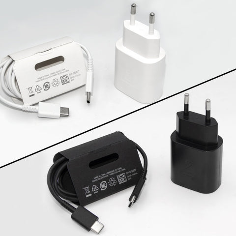 Image of 25W Fast charger KIT For Samsung mobile phones S20 21 22 Note10 20