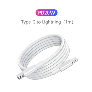 20W PD USB C to lightning chargers and cable kit for iphones 11 12 13 14 ipads