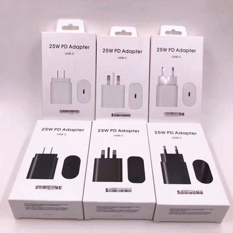 Image of 25W Fast charger KIT For Samsung mobile phones S20 21 22 Note10 20