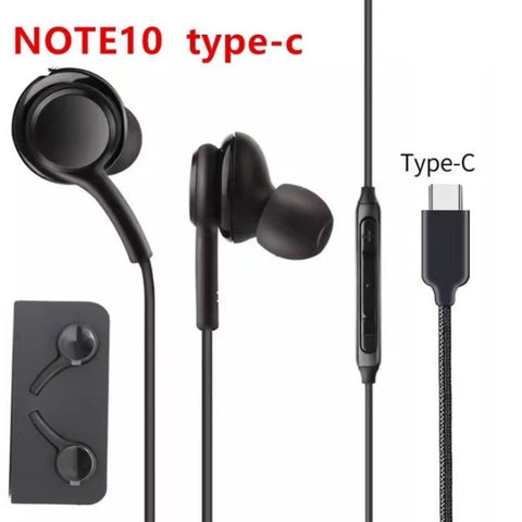 Image of Note10 earbuds with Volume control & Mic for Samsung phones