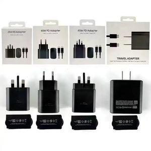 45W Fast charger KIT For Samsung mobile phones S20 21 22 23