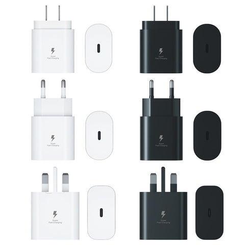 Image of 25W Fast charger KIT For Samsung mobile phones S20 21 22 Note10 20