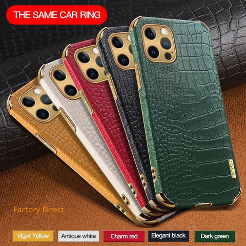 Image of Samsung Galaxy A sery phone case Crocodile leather pattern design