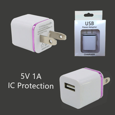 Image of 5V 1A wall charger adapter for iPhone with Intelligent circuit over charge protection