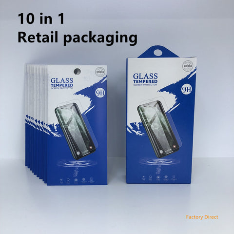 Image of Slim Paper bag retail packaging for screen protect tempered glass