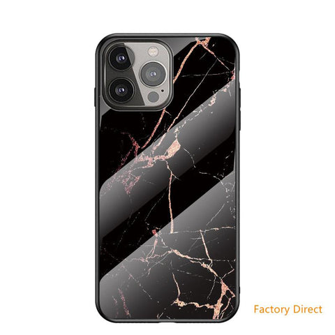 Image of Marble design glass back cover case for Samsung M Sery Note Sery