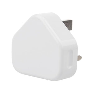UK Plug Single USB Adapter Mains 3 Pin Plug USB Adaptor Wall Charger Travel Charging Cable 5V 1A For all mobile phones
