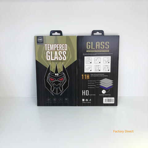 Image of Soft Paper box retail packaging for mobile phone screen protector glass film