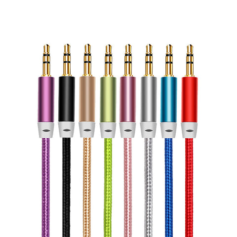 Image of wholesale aux cable cord braided