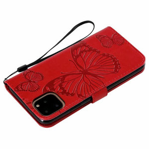 3D Butterfly Flip Leather phone Case for Samsung S sery