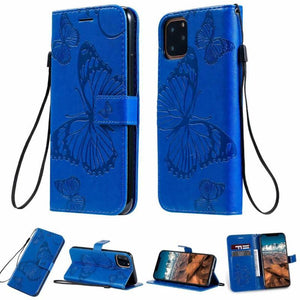 3D Butterfly Flip Leather phone Case for Samsung S sery