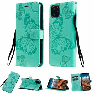 3D Butterfly Flip Leather phone Case for Samsung S sery