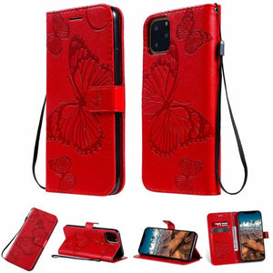 3D Butterfly Flip Leather phone Case for Samsung S sery