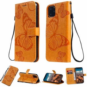 3D Butterfly Flip Leather phone Case for Samsung S sery