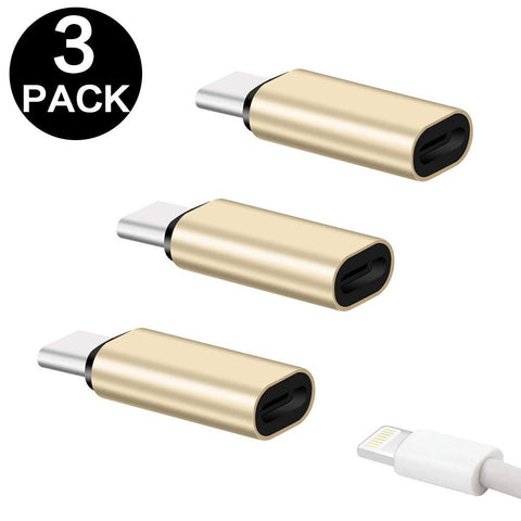 Image of Metal Usb Type C To Lightning Adapter for Samsung IPhone USBC To Ios Jack Converter