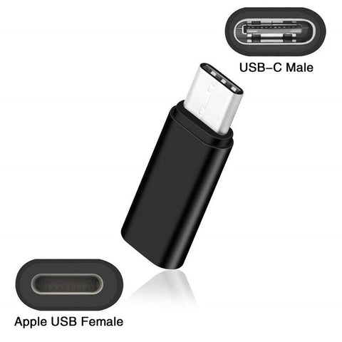 Image of Metal Usb Type C To Lightning Adapter for Samsung IPhone USBC To Ios Jack Converter