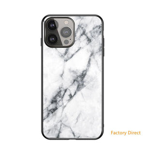 Marble design glass back cover case for One plus