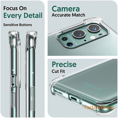 Image of Crystal Clear Case For Oneplus 9 Pro 5G casing four corners One Plus 8T 8 7 7T pro Nord N10 N100 Transparent Protective Silicone Cover 5 6T pro Phone Accessories