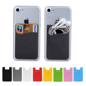 Silicone Back cover for mobile phones with card slot