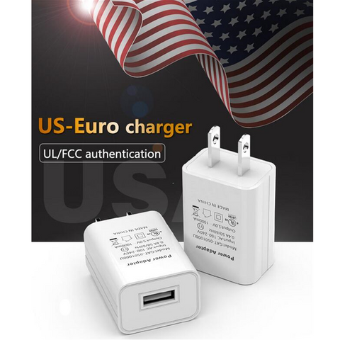 Image of 5V 1A UL Certificated Universal USB Travel wall charger for iPhone Samsung All cell phones