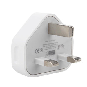 UK Plug Single USB Adapter Mains 3 Pin Plug USB Adaptor Wall Charger Travel Charging Cable 5V 1A For all mobile phones