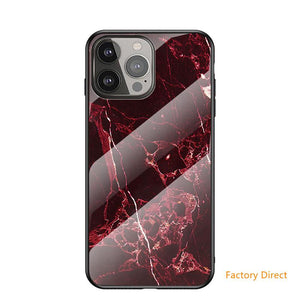 Marble design glass back cover case for Samsung M Sery Note Sery