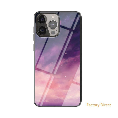 Image of Stars Sky design Tempered Glass phone Case For Motorala MOTO models