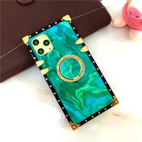 Image of Samsung Galaxy A21S A20S A30 Phone Case Colorful Flower Lips Square Cover Soft with ring holder for A12 A22 A32 A42 A52 A72 A10E A20E M30 M31 A31