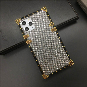 iphone 12 MINI PRO MAXLuxury Bling Glitter Cover for X XS MAX XR 6 6S Plus Soft Square Phone Case for iphone 11 PRO MAX 7 8 Plus Coque