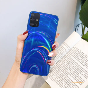 Aurora grain design Fancy shining colorful phone case back cover for Samsung A1 Sery