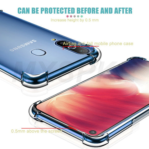 Image of Samsung Galaxy A70E A22 A82 A32 5G A72 4G Case Samsung A90 A80 A70 A60 A50 A40 A30 A20 Luxury Shockproof Transparent Case For A41 Phone Case Cover