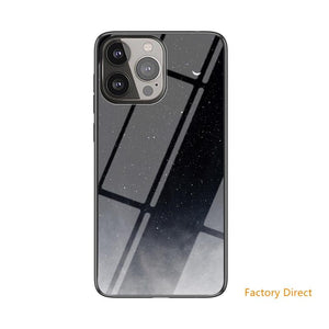 Stars Sky design Tempered Glass phone Case For Meizu models