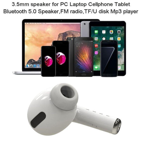 Image of Bluetooth Giant earphone Mode Speaker Wireless Headset Player 5W Speaker Stereo Music Loudspeaker FM Radio Playback soundbar