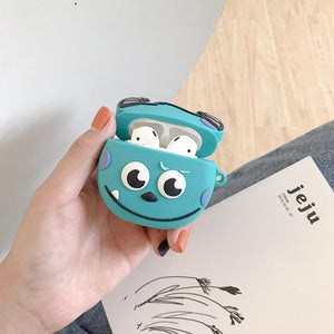 Cartoon Three Eyes Monsters Sulley Silicone earbud case