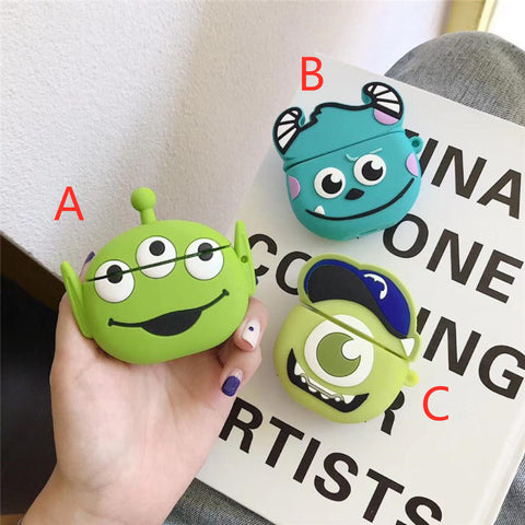 Image of Cartoon Three Eyes Monsters Sulley Silicone earbud case