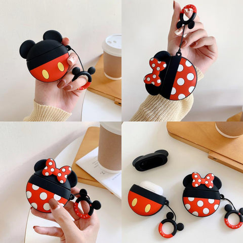 Image of Cartoon Mickey Minnie AirPod case and airpod pro case