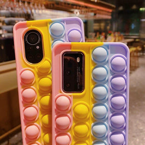 Case for Sumsung Galaxy A32 A52 A72 A71 A51 4G 5G Pop Push It Bubble Case For Sumsung A30 A50 A11 A21 A02 A02S Toy Back Cover