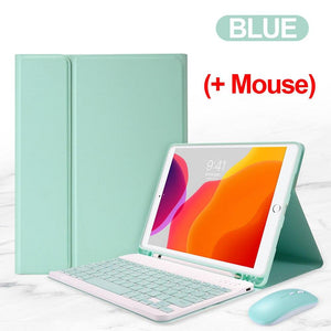 Case for iPad 10.9 10.2 8th 7th 6th 5th Generation Keyboard 2017 2018 2019 2020 For iPad Pro 9.7 10.5 11 Air 1 2 3 4 Mouse Cover - All Fancy Phone Cases