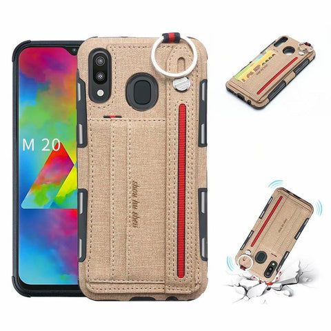 Image of Creative card slot phone case for Samsung with holding stap--samsung models