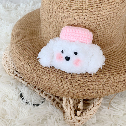 Image of Cute Dog Knitted Plush Airpods Case for G1 G2