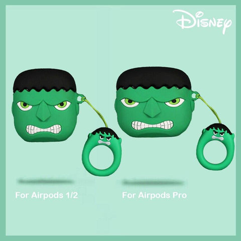 Image of Disney Airpods Case for Airpods Pro Captain America Venum Hulk Batman Spiderman 3D Silicone Anime Case Cover for Airpod 2