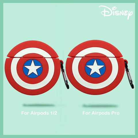 Image of Disney Airpods Case for Airpods Pro Captain America Venum Hulk Batman Spiderman 3D Silicone Anime Case Cover for Airpod 2