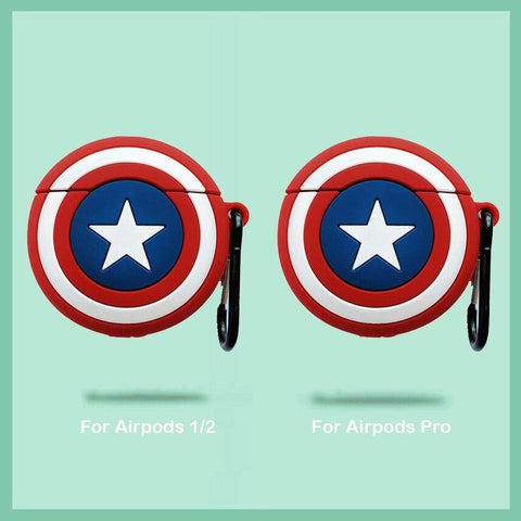 Image of Disney Airpods Case for Airpods Pro Captain America Venum Hulk Batman Spiderman 3D Silicone Anime Case Cover for Airpod 2