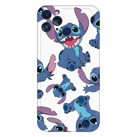 Image of Disney Cartoon Lilo and Stitch IPhone 11 Case Cover soft TPU 3D Printing Figure Toys for Girls Boys