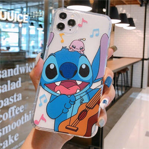 Disney Cartoon Lilo and Stitch IPhone 11 Case Cover soft TPU 3D Printing Figure Toys for Girls Boys