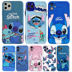 Disney Cartoon Lilo and Stitch IPhone 11 Case Cover soft TPU 3D Printing Figure Toys for Girls Boys