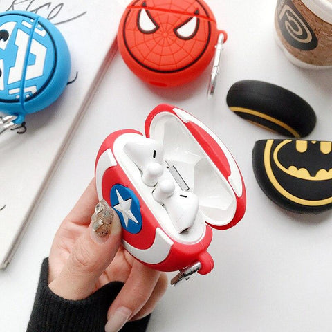 Image of Disney Huawei Freebuds 3 Case Cover Lilo and Stitch Spiderman Ironman Captain America Jack Skellington Mickey Minnie Mouse Toys