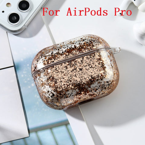 Image of Dynamic Liquid Case For AirPods Cases Glitter Liquid Cover For AirPod 2 Covers Protector For Air Pods Pro Bumper Hard Coque Etui