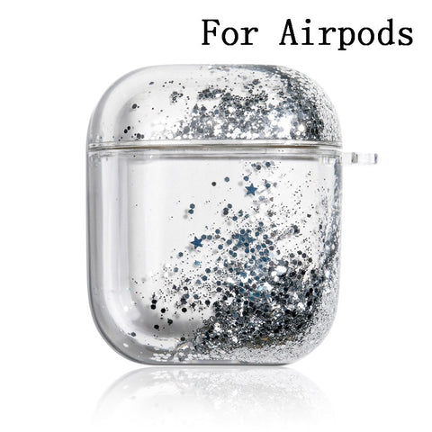 Image of Dynamic Liquid Case For AirPods Cases Glitter Liquid Cover For AirPod 2 Covers Protector For Air Pods Pro Bumper Hard Coque Etui